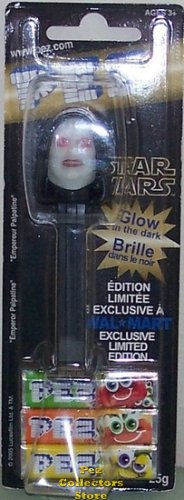 (image for) Emperor Palpatine Glow in Dark Ltd Ed European Pez MOC