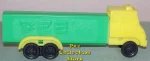 D Series Truck R3 Yellow Cab on Green Trailer Pez