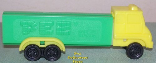 (image for) D Series Truck R3 Yellow Cab on Green Trailer Pez