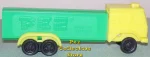 D Series Truck R4 Yellow Cab on Green Trailer Pez