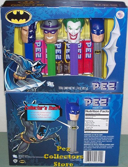 (image for) Batman and Villains Collectors Set of 4 Pez Mint in Box - Click Image to Close