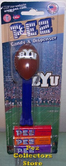 (image for) BYU Brigham Young University Exclusive NCAA Football Pez MOC - Click Image to Close