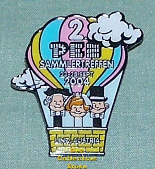 (image for) 2004 Linz Austria Pez Gathering 2 Lapel Pin