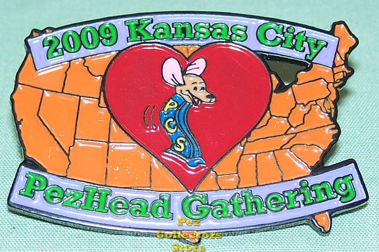 (image for) 2009 KC PezHead Gathering Lapel Pin number 2 - Click Image to Close