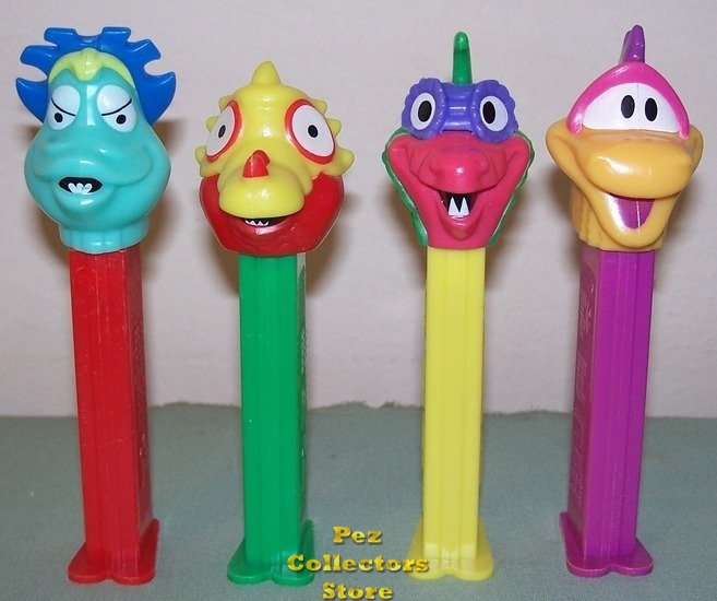 (image for) Pez-A-Saurs Complete Set of 4 Loose Pez - Click Image to Close