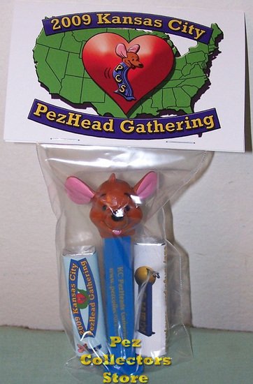 (image for) 2009 KC PezHead Gathering Roo Dispenser