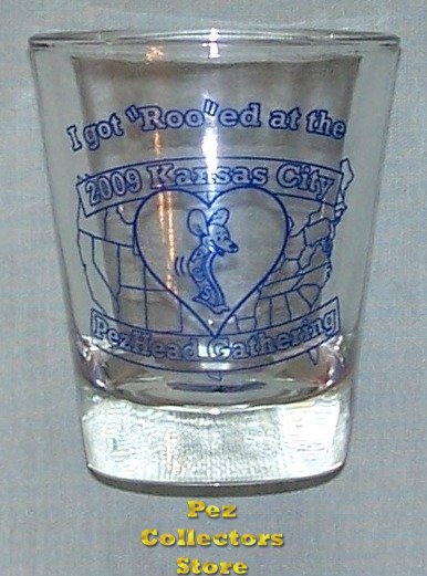 (image for) 2009 KC PezHead Gathering Shot Glass - Click Image to Close