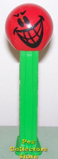 (image for) Mischevious Funky Face Pez on Green Stem Loose - Click Image to Close