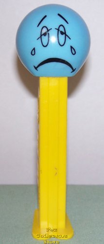 (image for) Sad Funky Face Pez on Yellow Stem Loose