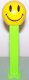 (image for) Walmart Smiley Funky Face Pez on Neon Green Stem
