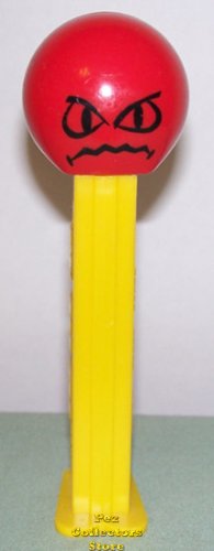 (image for) Angry Funky Face Pez on Yellow Stem Loose