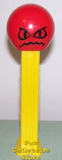 (image for) Angry Funky Face Pez on Yellow Stem Loose