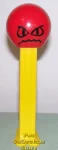 (image for) Angry Funky Face Pez on Yellow Stem Loose