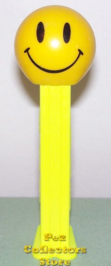 (image for) Walmart Smiley Funky Face Pez on Neon Yellow Stem