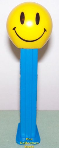 (image for) Walmart Smiley Funky Face Pez on Blue Stem