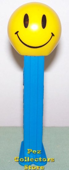 (image for) Walmart Smiley Funky Face Pez on Blue Stem - Click Image to Close