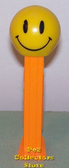 (image for) Walmart Smiley Funky Face Pez on Orange Stem - Click Image to Close