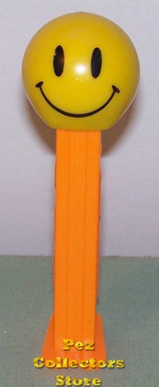 (image for) Walmart Smiley Funky Face Pez on Orange Stem