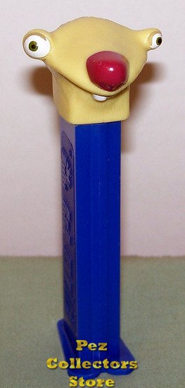 (image for) Sid the Sloth on Blue with Eyelids from Ice Age 3 Pez MIB - Click Image to Close