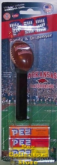 (image for) 2009 NCAA University of Arkansas Football Pez MOC - Click Image to Close