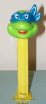 (image for) TMNT Happy Leonardo Blue mask on Yellow Stem Pez