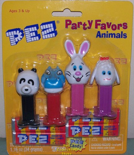 (image for) Pez Party Favor Animals set of 4 MOC