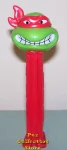 TMNT Angry Raphael Red mask on Red Stem Pez