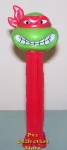 TMNT Angry Raphael Red mask on Red Stem Pez (image for) TMNT Angry Raphael Red mask on Red Stem Pez