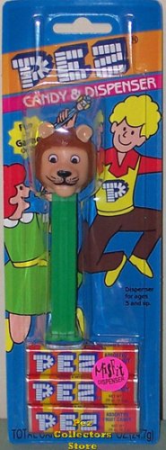 (image for) Misfit Kooky Zoo David Lion Pez on Green Stem MOC Pez Offer 418