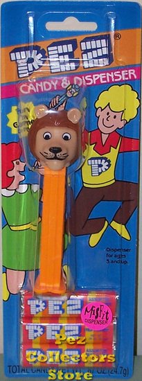 (image for) Misfit Kooky Zoo David Lion Pez on Orange Stem MOC Pez Offer 418 - Click Image to Close