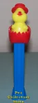 Pez Chick in Egg C in Hard Red Pointy Shell Loose