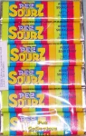 1 package of 6 rolls of Sourz Flavor Pez Candy Refills
