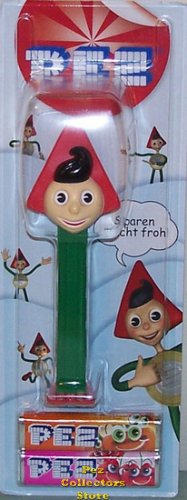 (image for) Sparefroh B European Promotional Pez Mint on Sparefroh Card