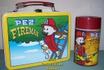 Pez Fireman Lunch Box and Thermos