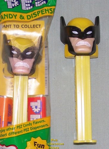 (image for) Wolverine Pez from X-Men on Yellow Stem MIB