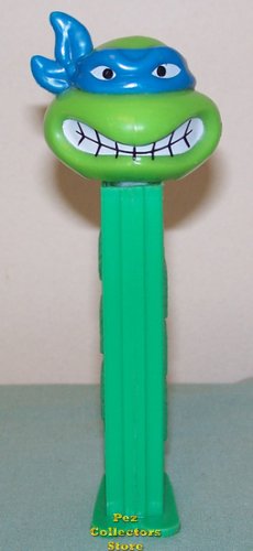 (image for) TMNT Angry Leonardo Blue mask on Green Stem Pez