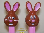 Bucktooth Chocolate Bunny Pez 2010 Easter Series MIB