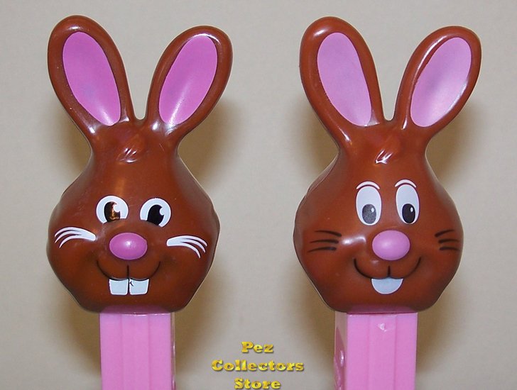 (image for) Bucktooth Chocolate Bunny Pez 2010 Easter Series MIB