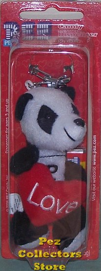 (image for) Cuddle Cubs Panda Bear Plush LOVE Pez Petz - Click Image to Close