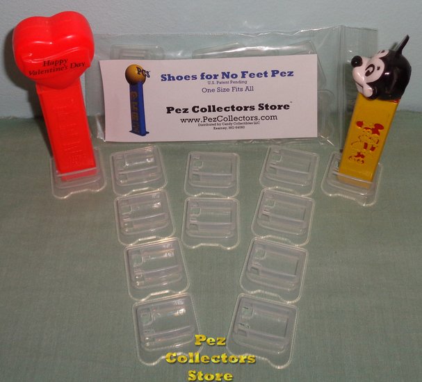 (image for) 10 Wide Clear PCS Shoes for Pez - One Size Fits All - Click Image to Close