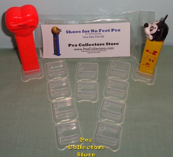 (image for) 10 Wide Clear PCS Shoes for Pez - One Size Fits All