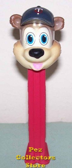 (image for) Minnesota Twins TC Bear Promotional Pez 1998 copyright Loose - Click Image to Close