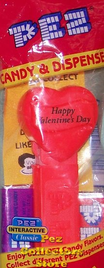 (image for) 1999 HVD Heart Pez Neon Red on Neon Red MIB