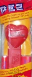 1996 Original Happy Valentines Day Heart Pez Red on Red MIB