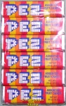 Old 1 Piece Assorted Fruit Pez 6 roll Cello Pack