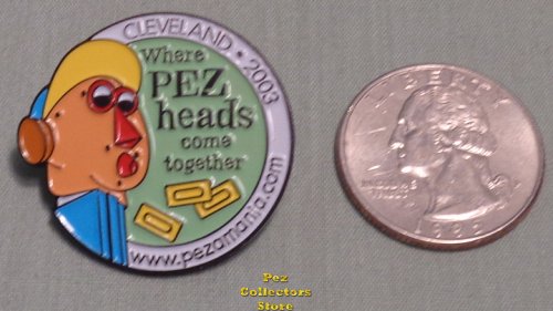 (image for) 2003 Pezamania 13 Pez Make a Face White Border Lapel Pin