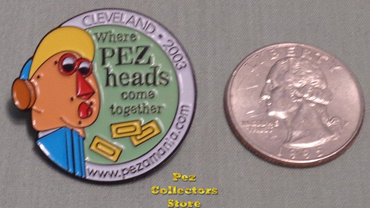 (image for) 2003 Pezamania 13 Pez Make a Face White Border Lapel Pin - Click Image to Close