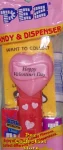 2003 HVD Heart Pez Pink on Red printed stem MIB