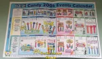 2004 PEZ Calendar of Events Printed Front and Back