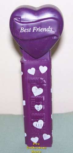 (image for) 2005 Best Friends Heart Pez Purple printed stem Loose